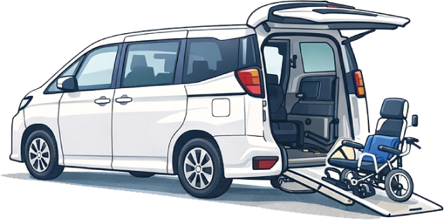 車いす対応の福祉タクシー車両